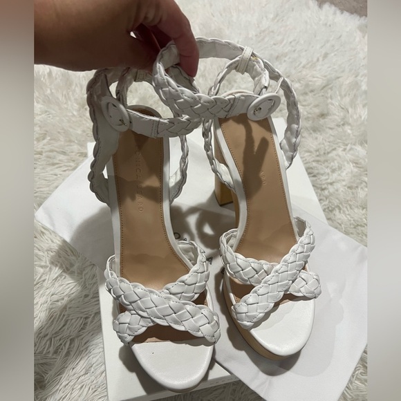 Veronica Beard Gael Braided Ankle-Strap Platform Sandals - size 9.5 - NIB - Picture 8 of 9